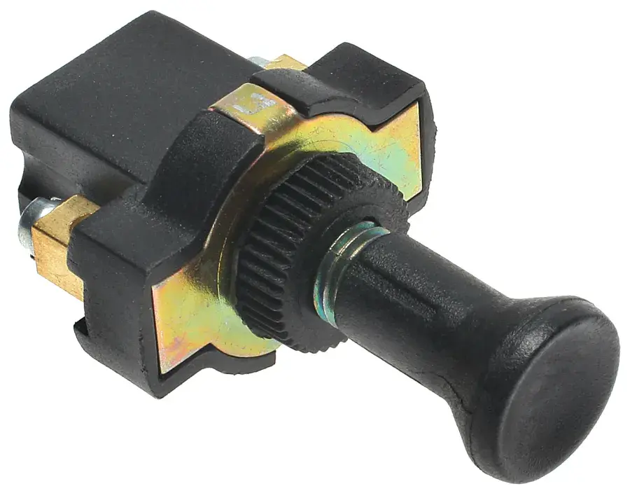NAPA Echlin Push-Pull 2 Position Switch - 12V 16A Black Plastic