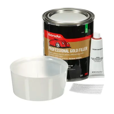 thumbnail image 2 of Bondo Auto Body Filler – 1 Quart (32 Oz) – Medium-Fiber Glass, Professional Grade 2 of 6