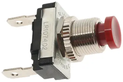 NAPA Echlin Push Button Momentary Switch - 12V 15A w/Red Button