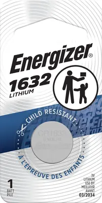 Energizer 3 V Lithium Button Battery 1-Pack BK ECR1632BP | Buy