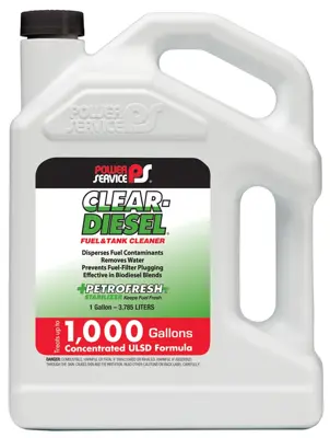 Fuel Additive Clear Diesel Fuel and Tank Cleaner 1 GAL Power