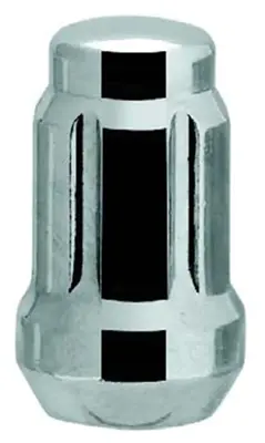 White Knight Chrome Plated Lug Nut (4) Spline Acorn Lug Nuts NEA