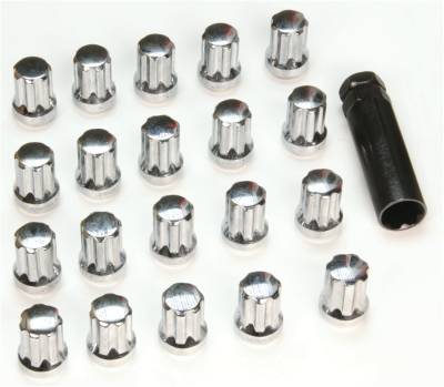NAPA Chrome Plated Lug Nut 14 mm x 1.50 (20) Lug Nuts, (1) Key NEA 