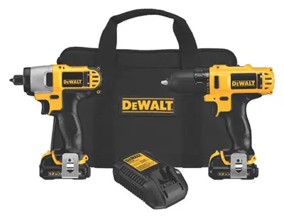 Dewalt 2Tool 12Volt Max Power Tool Combo Kit With Soft Case 2Batteries And Charger Included