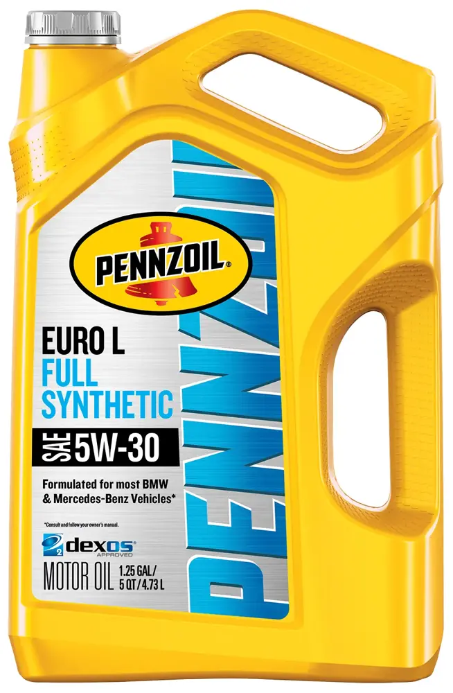 Pennzoil Platinum Euro L Motor Oil 5W30 Full Synthetic 5 qt (US