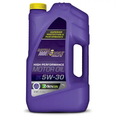 Royal Purple High Performance Motor Oil 5w30 Full Synthetic 5 Qt Us