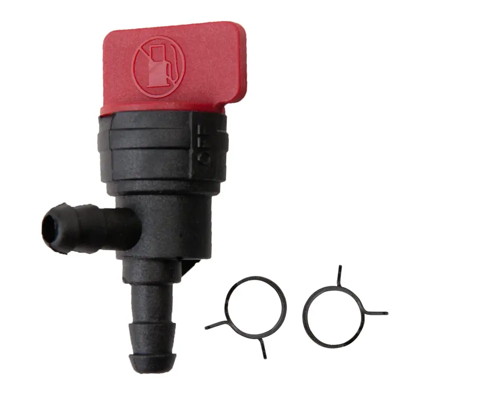 1/4 Inch Fuel Shut Off Valve With Clamps – Fits Briggs & Stratton 698181, Tecumseh, Lawn Mower, Go Kart