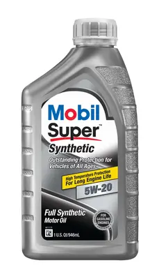 Mobil Synthetic Motor Oil 5w20 Full Synthetic 1 Qt Us