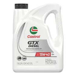 Castrol GTX Diesel Motor Oil 15W40 Conventional Heavy Duty 1 gal