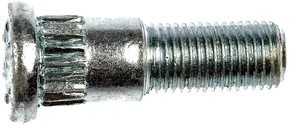 7/16-20 Serrated Wheel Stud - .558 In. Knurl, 1-17/32 In. Length