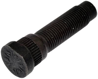 1/2-20 Serrated Wheel Stud - .609 In. Knurl, 2.10 In. Length