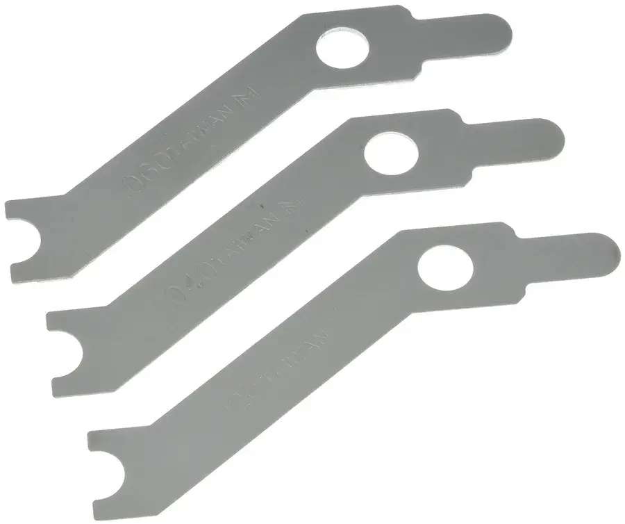 Offset Starter Alignment Shim, (1) 1/64, (1) 3/64, (1) 1/16 In