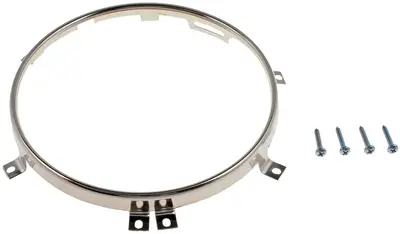 Classic Mini Chrome Inner Headlamp Retaining Rings - Pair (515218J) Made In UK
