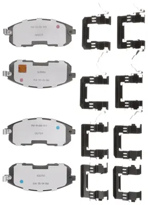 NAPA Adaptive One Passenger Car Brake Pads Ceramic ADO AD7318B