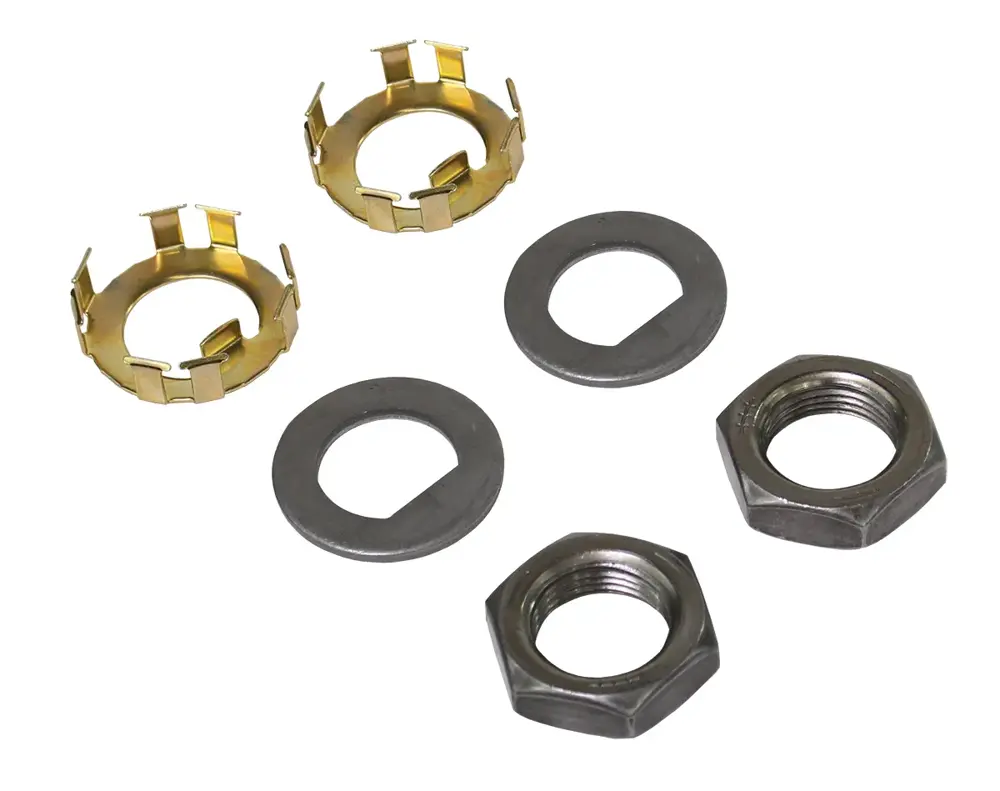 Dexter Axle Lug Nut 2 D Washers, 2 Spindle Nut Retainers, 2 Hex