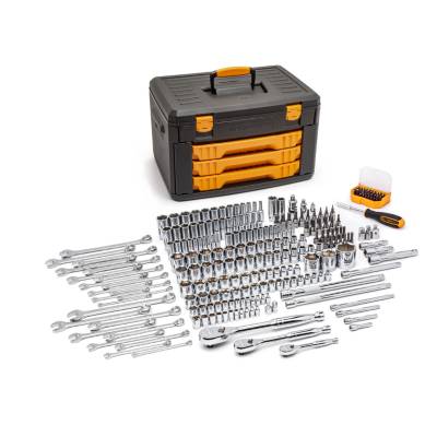GEARWRENCH 243 Piece 6 Point Mechanics Tool Set in 3 Drawer