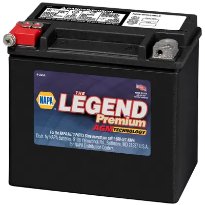 NAPA The Legend Premium AGM Battery 6 Months Free Replacement BCI