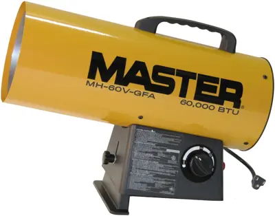 Master 60000 Btu Portable PropaneFired Forced Air Heaters