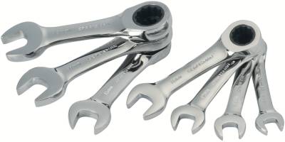 Craftsman 7 Piece 12-Point Ratchet Wrench Set Metric Polished