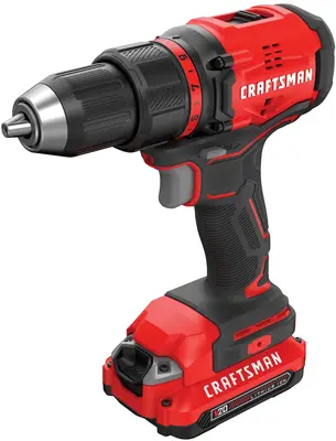 Craftsman V20 20Volt Max 1/2In Brushless Cordless Drill 1Battery Included And Charger Included