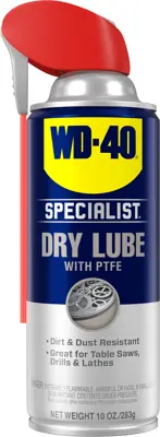 2 Pack) WD-40 Specialist Anti Friction Dry PTFE Lubricant Dust Dirt