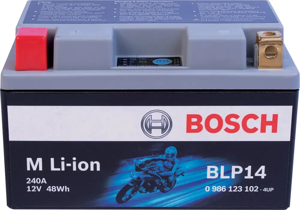 Bosch Power Sport Lithium Ion Battery BCI No. BTX14 240 CCA 12 V