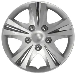 Wheel Covers Painted w/ Chrome Nuts ABS BK 8214469 | Buy Online