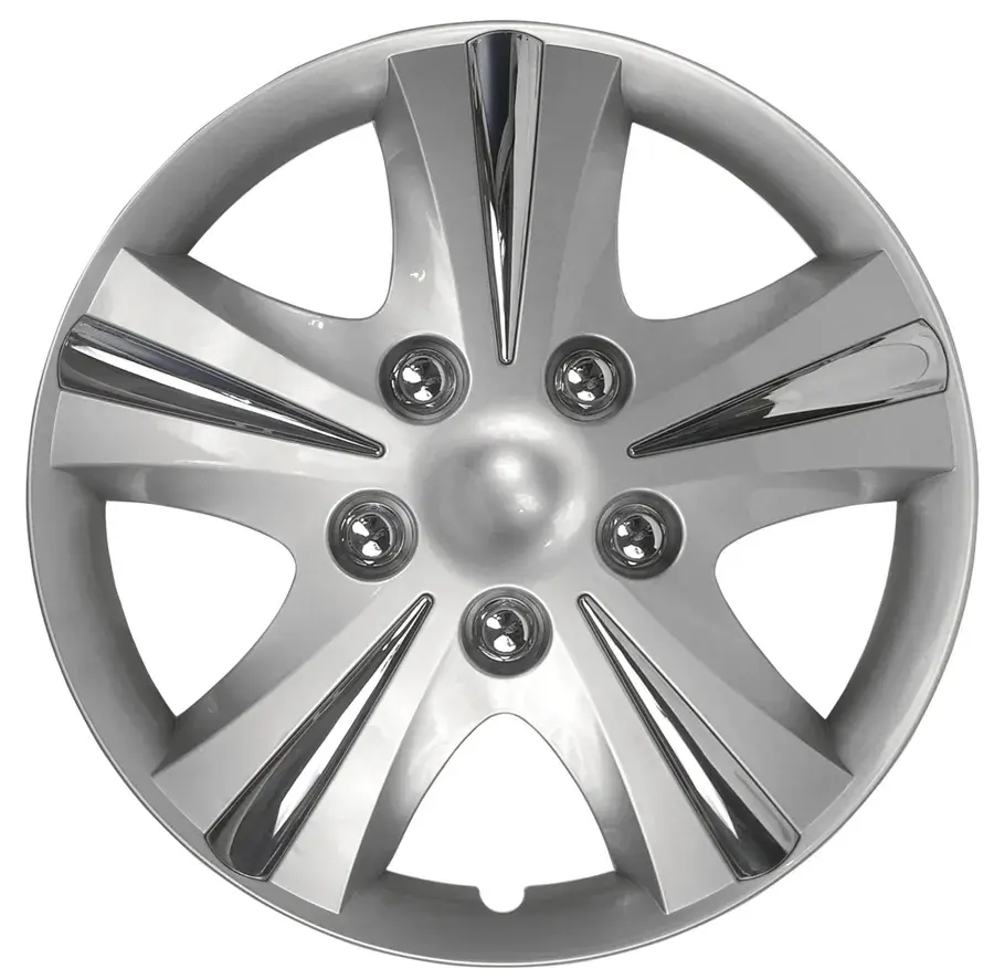 Wheel Covers Painted w/ Chrome Nuts ABS BK 8214469 | Buy Online