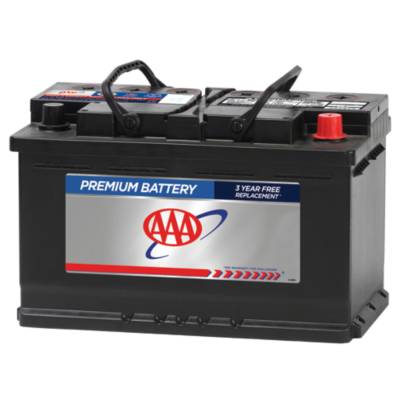 aaa car battery positive and negative