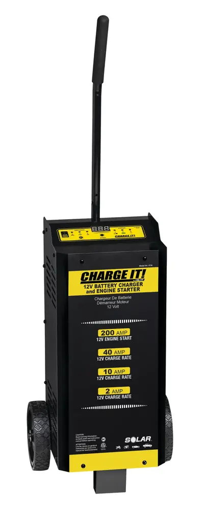 CHARGE IT! 40/20/5/200A 12 Volt Wheeled Battery Charger SOR 4735