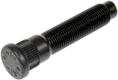 9/16-18 Serrated Wheel Stud - 0.682 In. Knurl, 2.9 In. Length NOE