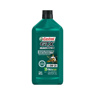 Castrol GTX Magnatec Motor Oil 0W20 Full Synthetic 1 qt (US) CAS