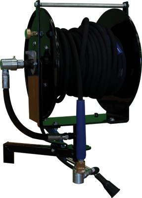 Geyser Pressure Washer, 12 in Drop-In Hose Reel With Swivel Bracket BK  814027