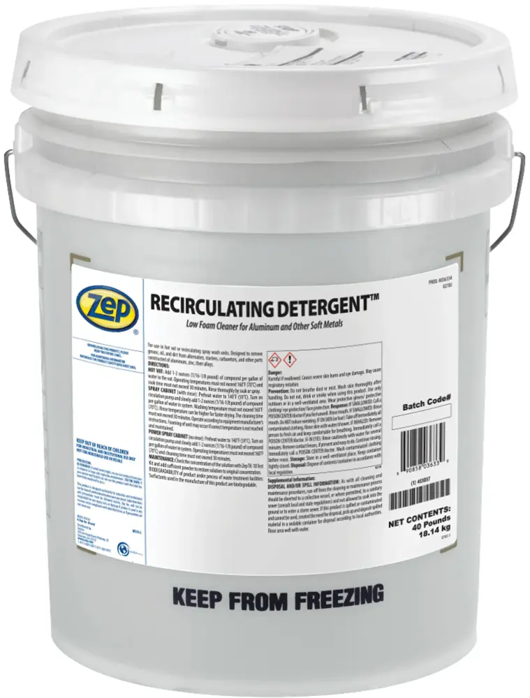 Zep Recirculating Detergent 40 lbs NCB ZPP36334 | Buy Online