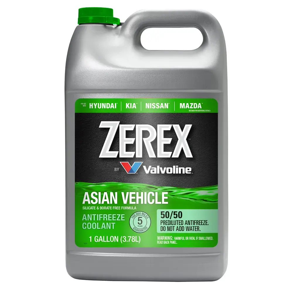 Zerex Asian Vehicle Green HOAT Antifreeze + Coolant Ready To Use 1
