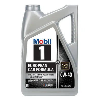 Mobil 1 European Car Formula Motor Oil 0w40 Full Synthetic 5 Qt Us