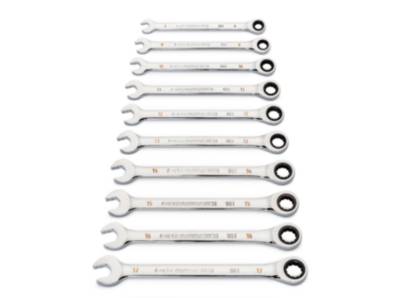 GEARWRENCH Metric 90-Tooth Flex Head Combination Ratcheting Wrench