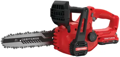 Craftsman 20Volt Max 10In Cordless Electric Chainsaw 2 Ah Battery & Charger Included