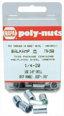 Jack Nut & Well Nut Klik Poly Nut 1/4-20 BK 7702880 | Buy Online