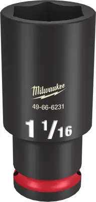Milwaukee Tool Socket 1-1/16 in 6 Points Phosphate MIL 49666231