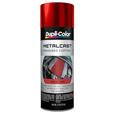 Duplicolor Paint Metalcast Anodized Coating, Red, MC200 Red