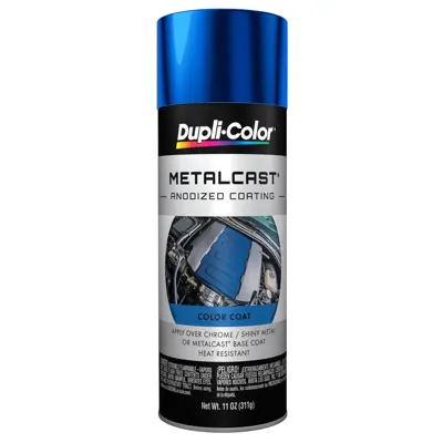 Duplicolor Paint Metalcast Anodized Coating, Blue, MC201 Blue