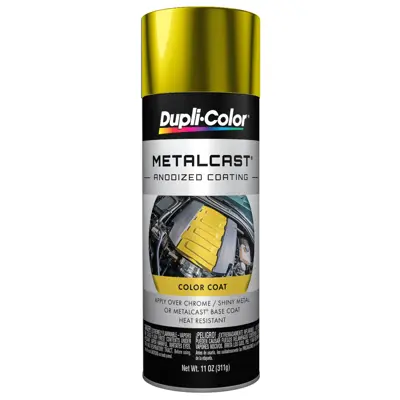 Duplicolor Paint Metalcast Anodized Coating, Yellow, MC202 YLW