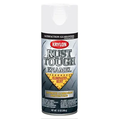 Krylon Rust Tough Enamel Gloss White Rta9200 Gloss White 12 Oz