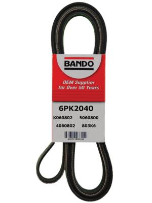 Bando Belt Serpentine BAO 6PK2040 | Buy Online - NAPA Auto Parts