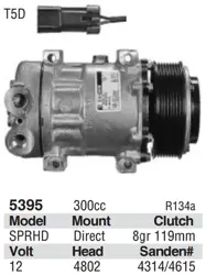 NAPA A/C Compressor w/ Clutch - New TEM 276249 | Buy Online - NAPA
