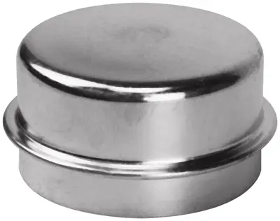Universal Press-to-Fit Grease/Dust Cap w/1.986 in Flange OD BK