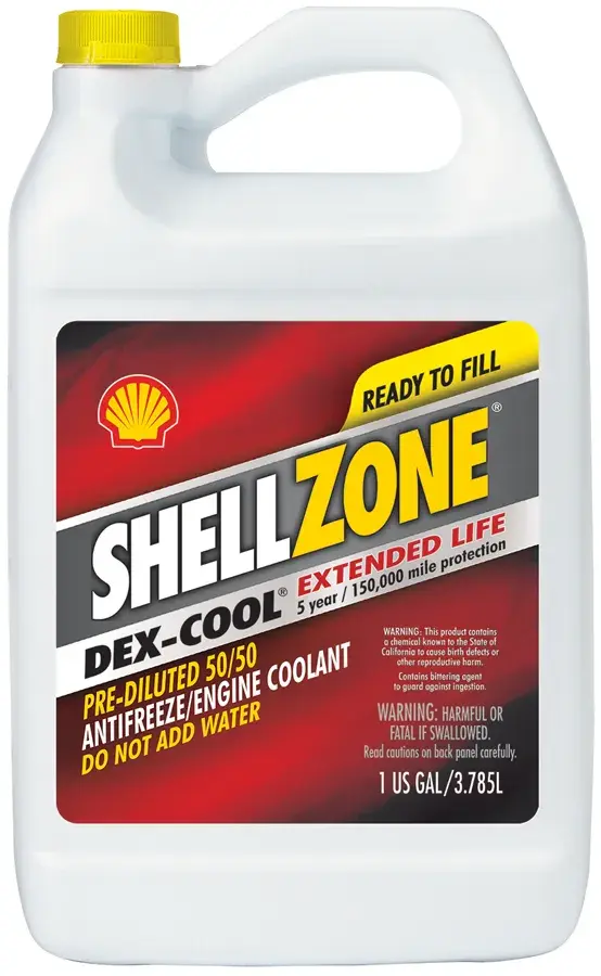 ShellZone Extended Life Dex-Cool Universal Orange OAT Antifreeze +