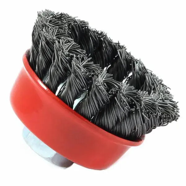 Forney 72757, Cup Brush, Knotted, 2-3/4 in x .020 in x 5/8 in-11