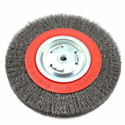 Forney 72762, Wire Wheel, Crimped, 8 in x .014 in x 1/2 in - 5/8